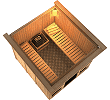 Sauna Bausatz mit Glasfront