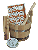 Saunaleuchten aus Holz und Glas, Saunaofen mit Dampf und Saunazubeh�r g�nstig Zubeh�r f�r selbstbau Saunen, Saunas und Saunah�user